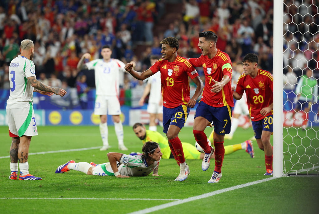 Spagna-Italia 1-0 - Foto via Sport Mediaset